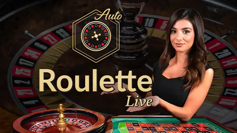 Roulette Live Logo Roulette Live dorato con icona ruota VIP